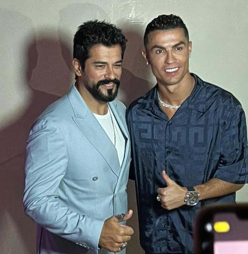 Burak Özçivit ile Ronaldo'nun buluşması gündem oldu!
