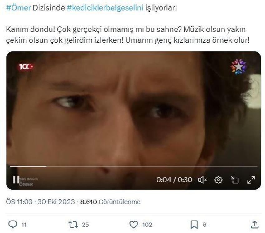 Ömer dizisinde kan donduran Adnan Oktar ve kedicikler sahnesi! 