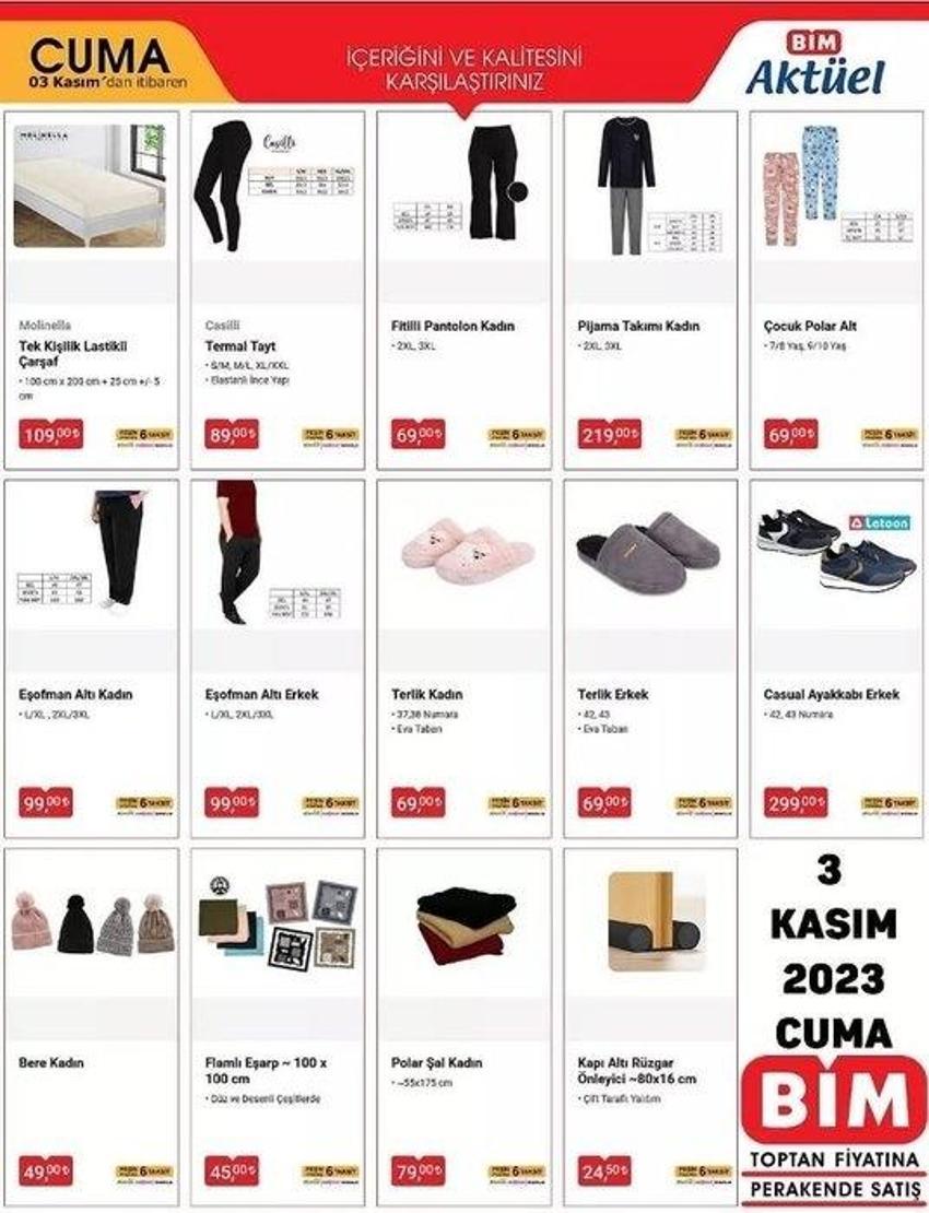 BİM 31 Ekim - 3 Kasım aktüel katalog 2023 yayınlandı! BİM'de Kasım ayında hangi ürünler indirimli?