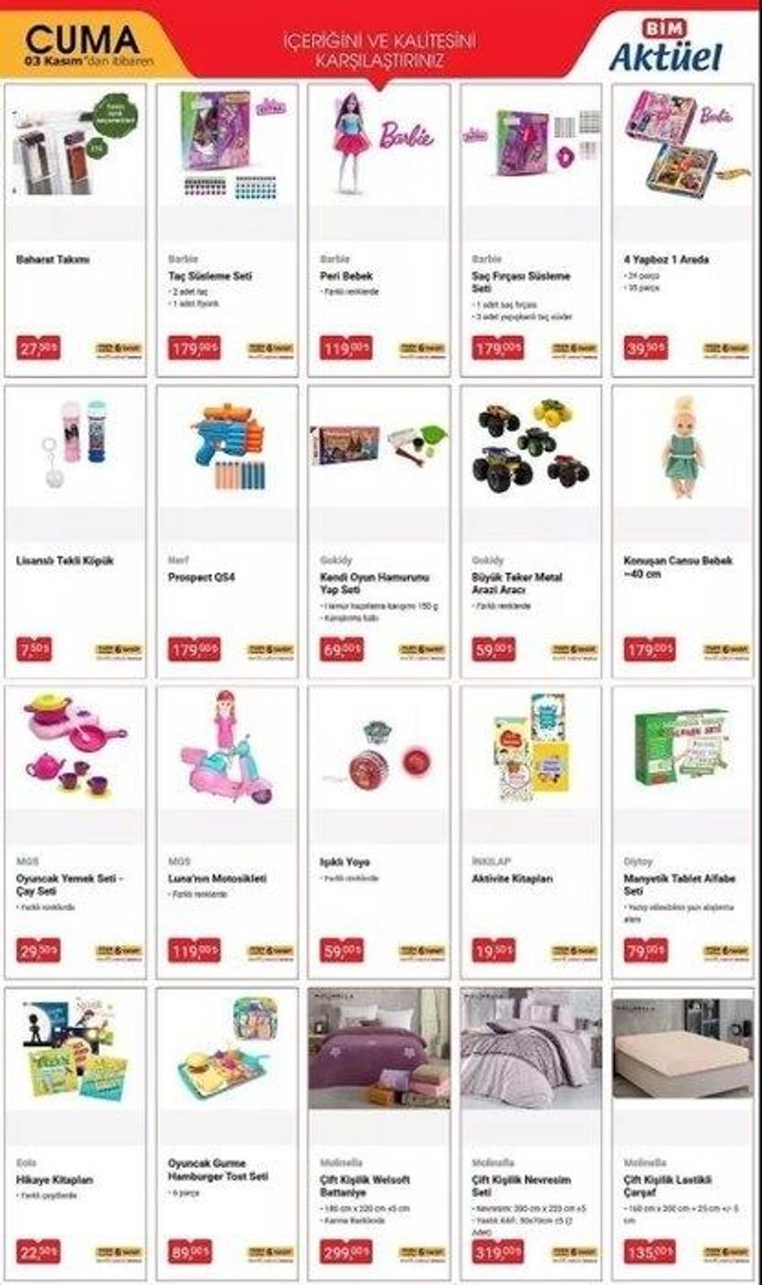 BİM 31 Ekim - 3 Kasım aktüel katalog 2023 yayınlandı! BİM'de Kasım ayında hangi ürünler indirimli?