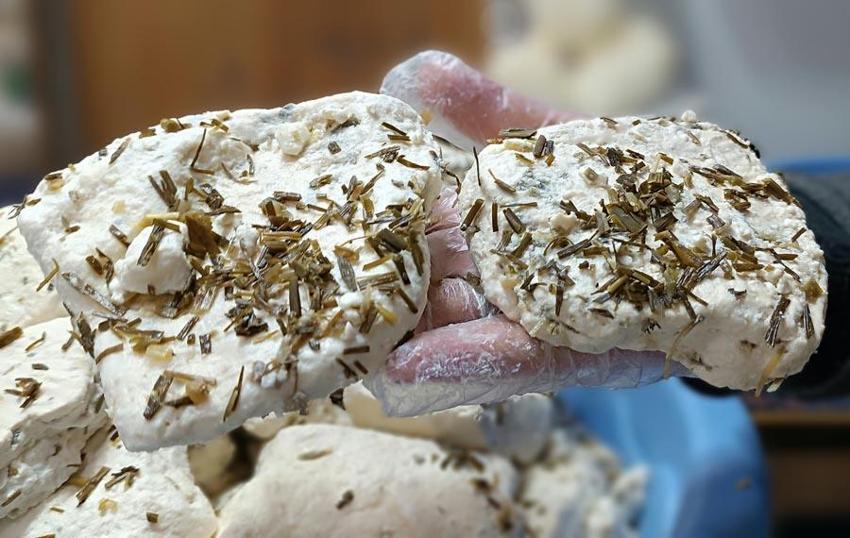 Endemik bitkilerin karışımıyla yapılan Van'ın tescilli lezzeti otlu peynir satışa sunuldu