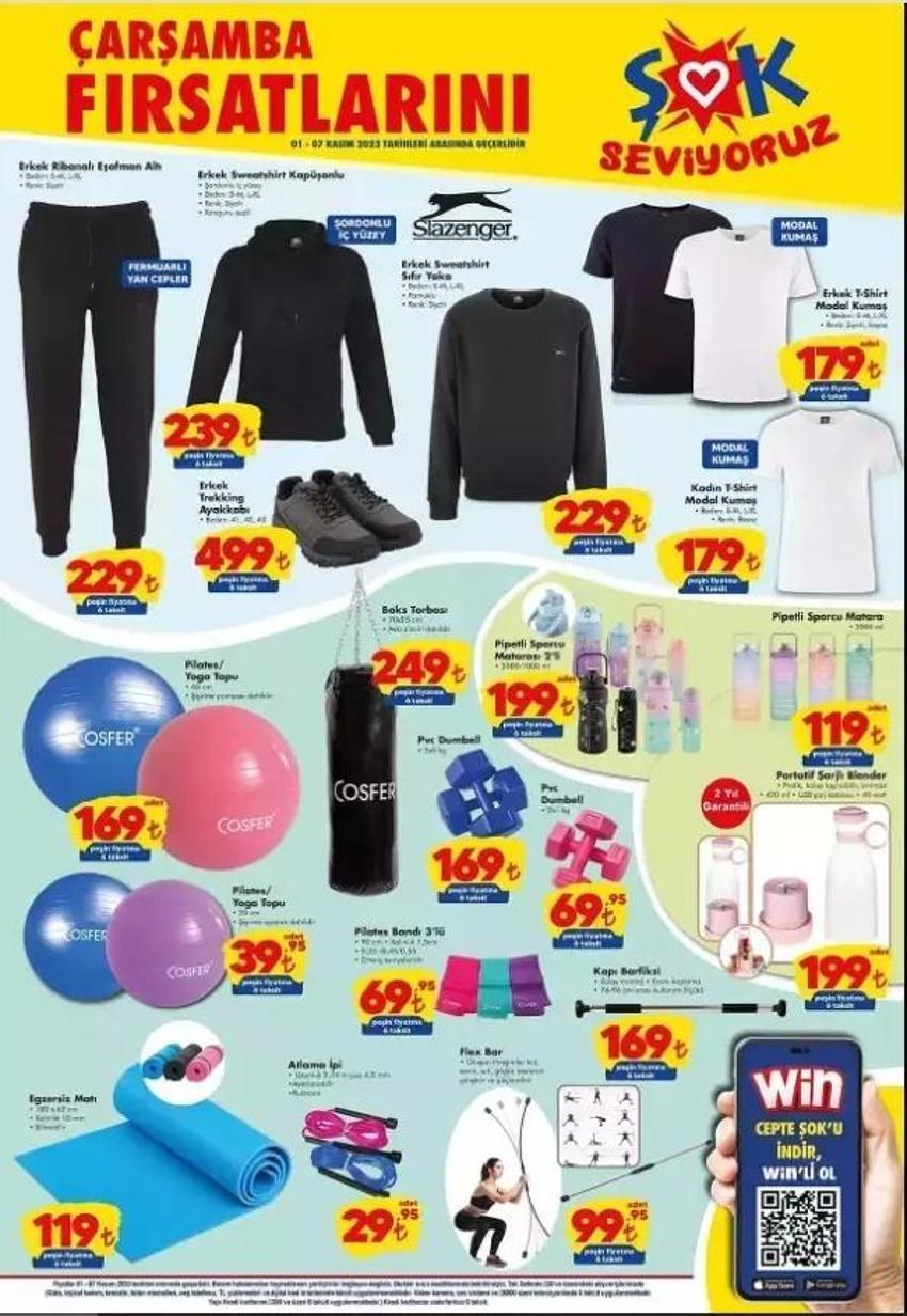 ŞOK 1-7 Kasım aktüel katalog 2023 yayınlandı! Kışlık mont, yağmurluk ŞOK'ta ucuzun da ucuzu!