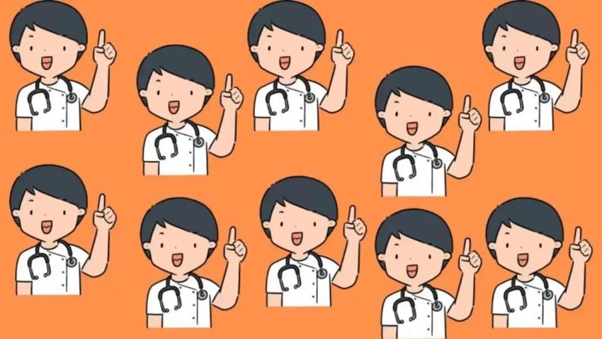100 kişiden 98'i bu IQ testini çözemiyor! Resimdeki farklı doktoru 5 saniyede bulana ödül var!