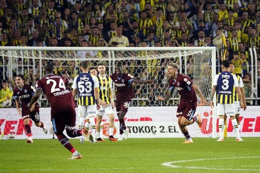 Kadıköy'de Trabzonspor'dan tarihi galibiyet! Fırtına Fenerbahçe'nin galibiyet serisine son verdi