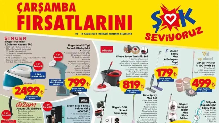 ŞOK 8 Kasım aktüel katalog 2023 yayınlandı! ŞOK'ta tost makinesi 559 TL'ye düştü! Dev indirim var!