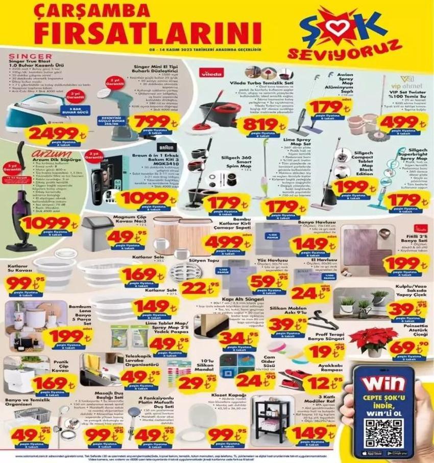 ŞOK 8 Kasım aktüel katalog 2023 yayınlandı! ŞOK'ta tost makinesi 559 TL'ye düştü! Dev indirim var!