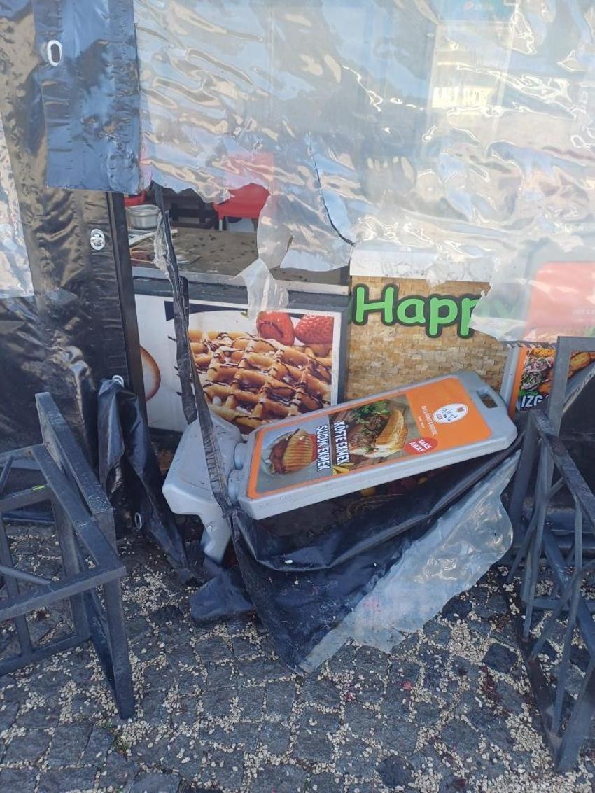 Bursa'da aç kalan ayılar restoran ve marketleri talan etti