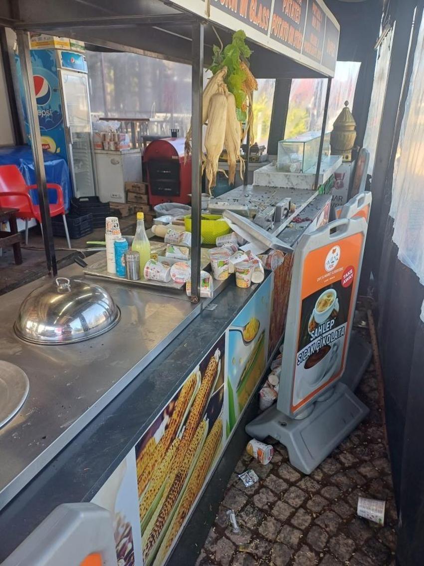 Bursa'da aç kalan ayılar restoran ve marketleri talan etti