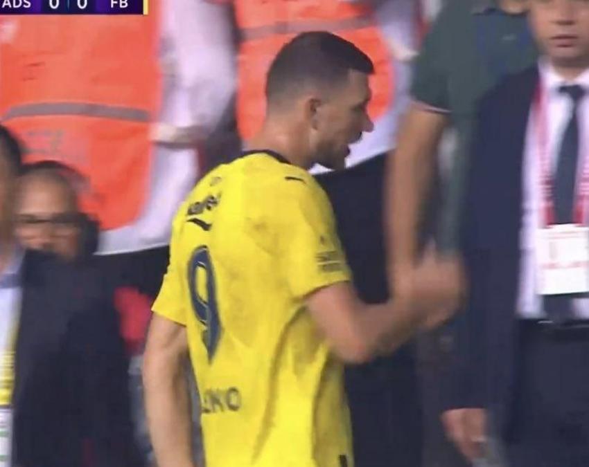 Dzeko'dan İsmail Kartal'a fırça! Oyundan çıkarken öyle bir hareket yaptı ki...