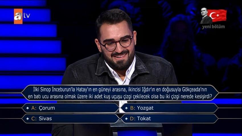 İşte 5 milyon TL'lik soru ve cevabı! Kim Milyoner Olmak İster'de 5 milyonluk soru gündem oldu