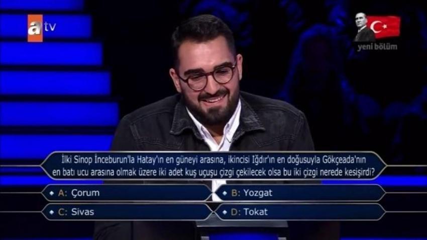 İşte 5 milyon TL'lik soru ve cevabı! Kim Milyoner Olmak İster'de 5 milyonluk soru gündem oldu