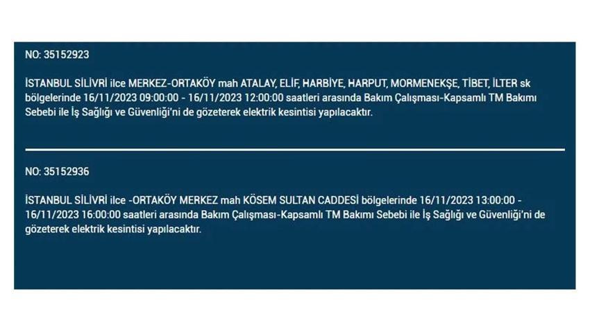 (16 Kasım elektrik kesintisi) İstanbul BEDAŞ elektrik kesintisi listesi sorgulama: Kağıthane, Fatih, Küçükçekmece, Başakşehir’de elektrikler ne zaman gelecek?