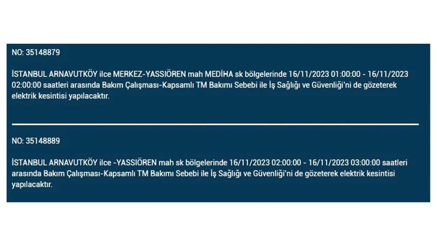 (16 Kasım elektrik kesintisi) İstanbul BEDAŞ elektrik kesintisi listesi sorgulama: Kağıthane, Fatih, Küçükçekmece, Başakşehir’de elektrikler ne zaman gelecek?