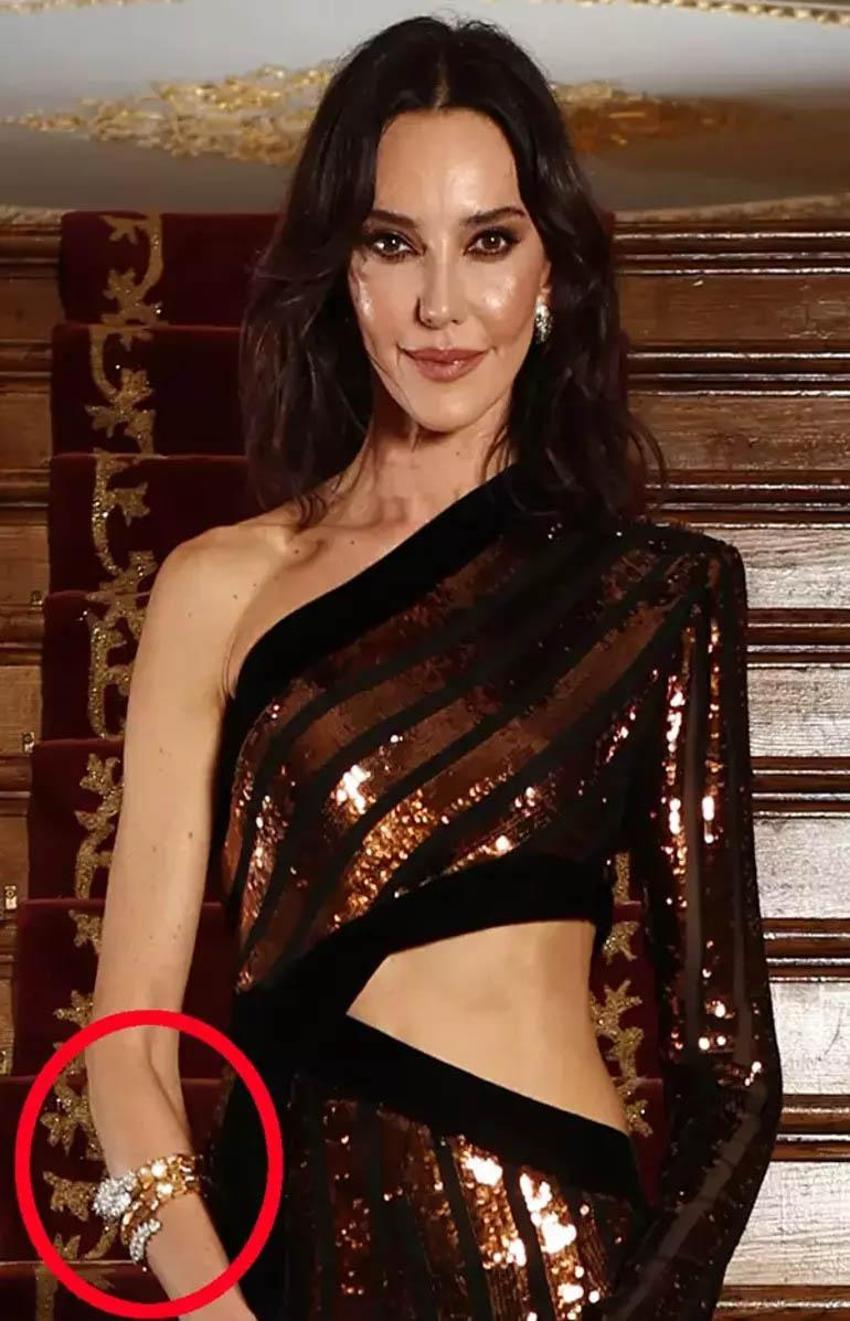 Hande Ataizi'nin galada 1 milyon dolarlık bileklik takmış! 2 tane koruma göndermişler