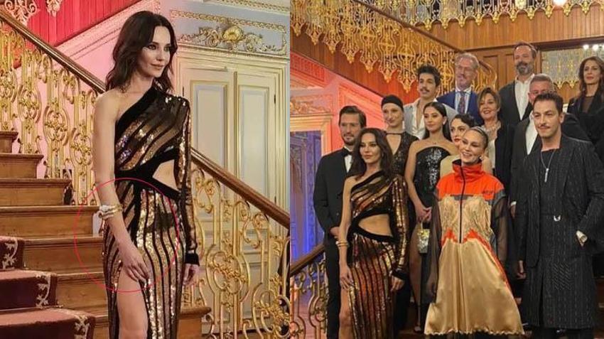 Hande Ataizi'nin galada 1 milyon dolarlık bileklik takmış! 2 tane koruma göndermişler