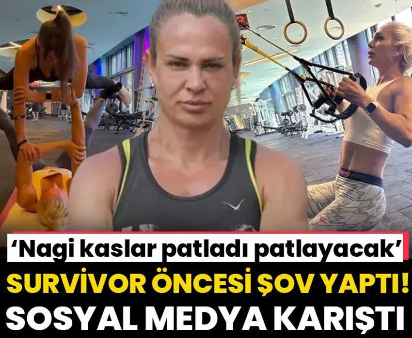 Nagihan Karadere Survivor All Star öncesi resmen şov yaptı! Sosyal medya karıştı: Kaslar patladı patlayacak
