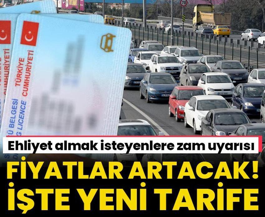 2024'te ehliyet fiyatları ne olacak? İşte yeni tarife