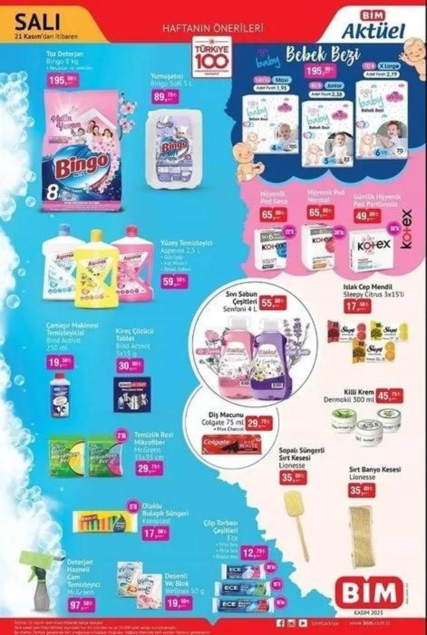BİM 21-24 Kasım aktüel katalog'da fırsat dolu kampanyalar var!