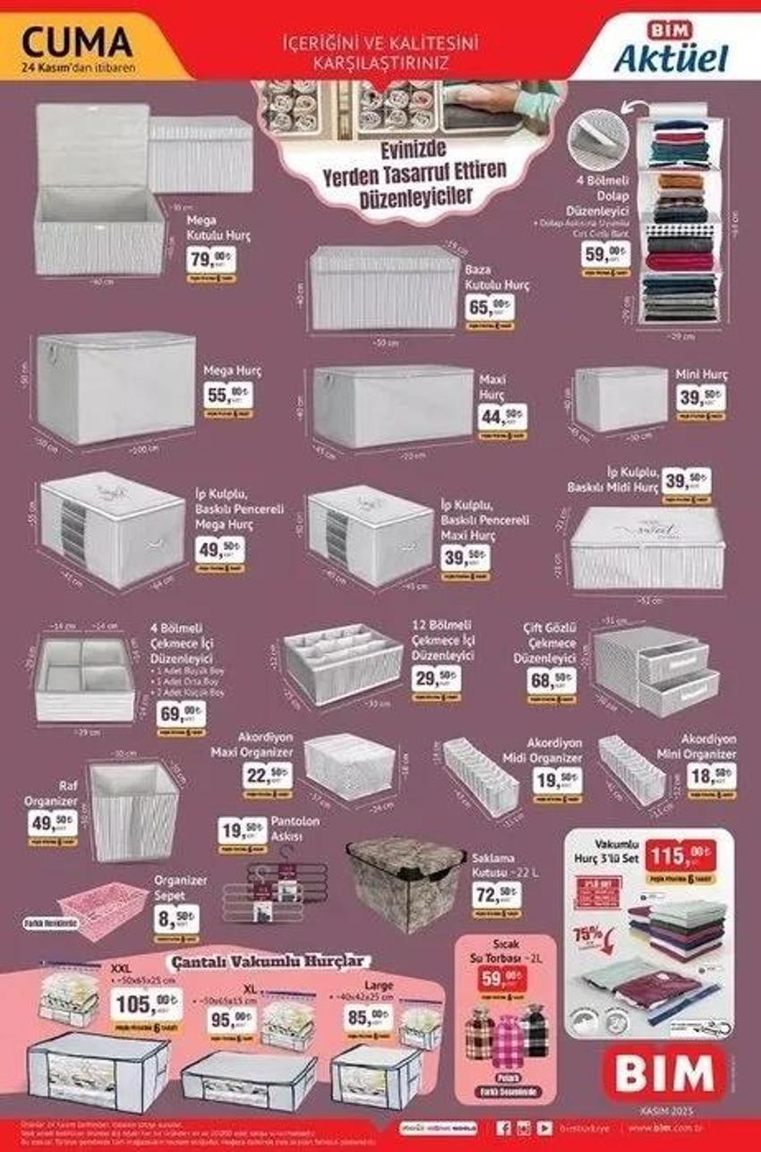 BİM 21-24 Kasım aktüel katalog'da fırsat dolu kampanyalar var!
