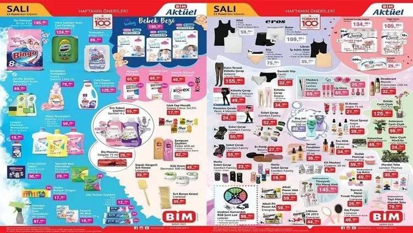 BİM 21-24 Kasım aktüel katalog'da fırsat dolu kampanyalar var!