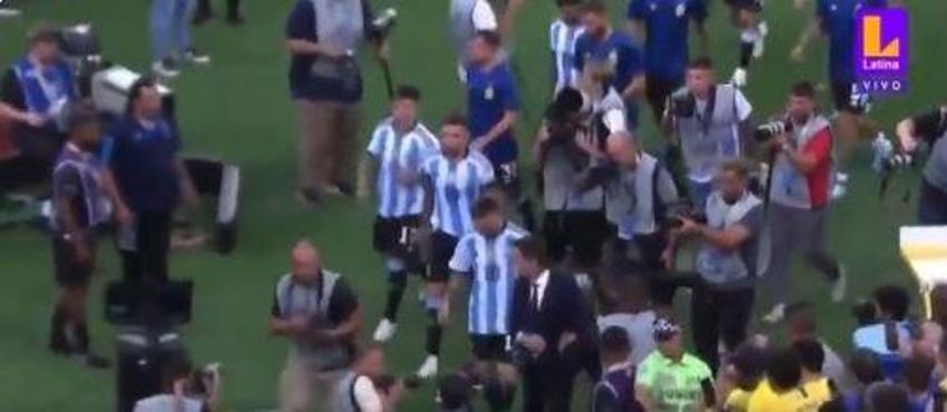 Messi talimatı verdi, Arjantin milli takımı soyunma odasına gitti! Brezilya Arjantin maçında tarihi olaylar çıktı