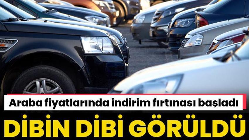 Araba fiyatlarında indirim fırtınası! Sıfır ve ikinci elde dibin dibi görüldü