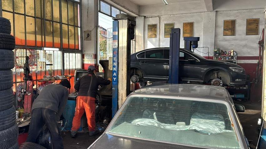 Kış erken geldi, lastikçilerde yoğunluk başladı