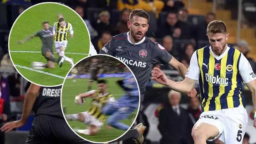 Fenerbahçe - Fatih Karagümrük maçında tartışmalı penaltı pozisyonu: Tartışılacak bir şey yok, penaltı verilmeliydi!