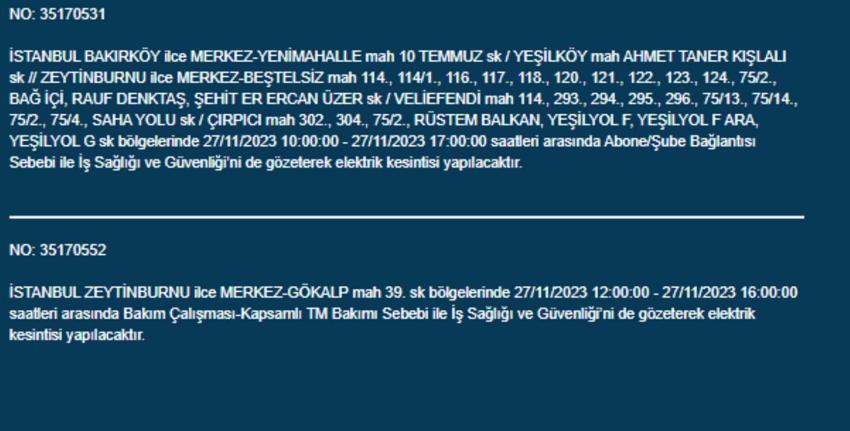 Elektrikler ne zaman gelecek, İstanbul'da elektrik kesintisi ne kadar sürecek? 34 ilçede elektrik kesintisi