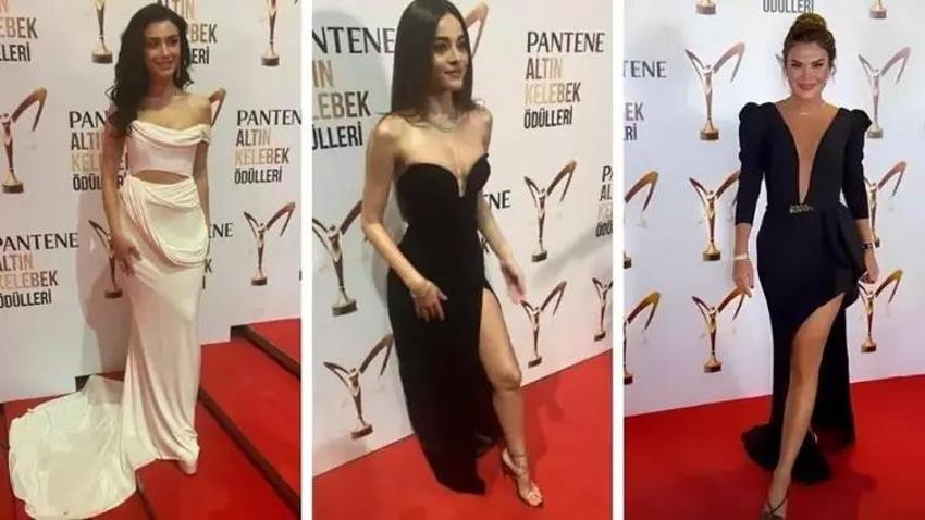 Altın Kelebek Ödülleri'nde ünlülerin şıklık yarışı