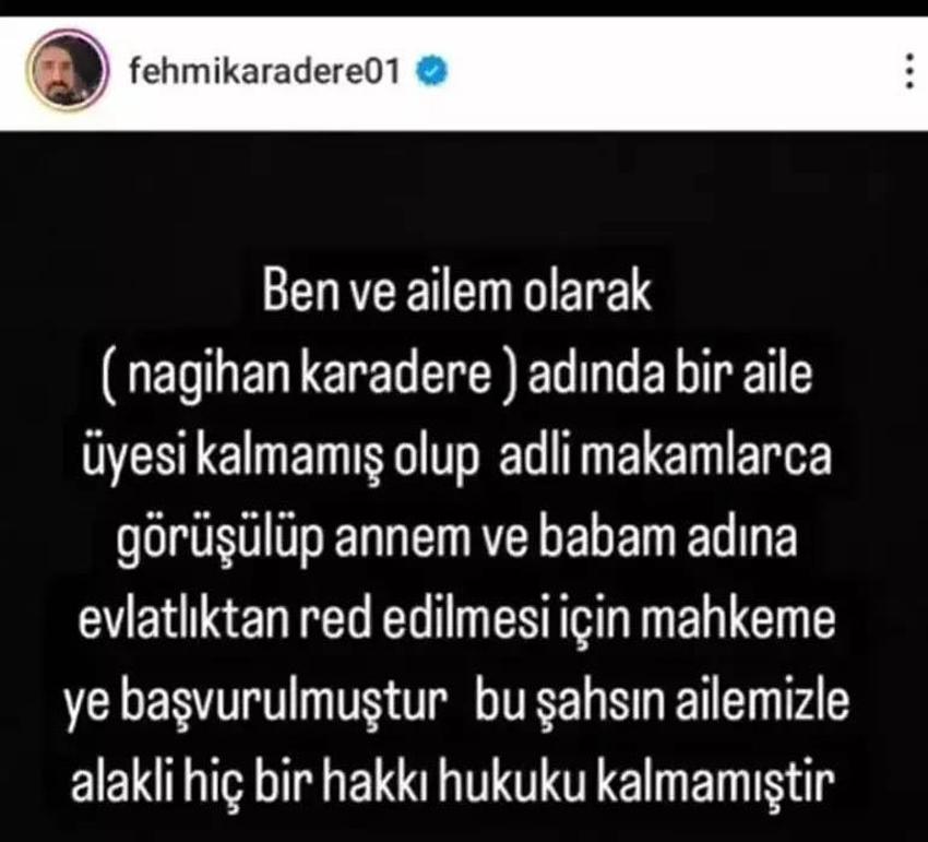 Kardeşi evlatlıktan reddedildiğini duyurmuştu! Nagihan Karadere babasını aradı