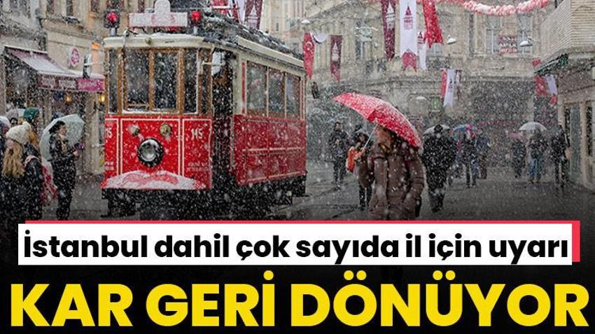 Lapa lapa kar yağışı başlıyor! İstanbul dahil çok sayıda kentte kar alarmı, gece yarısından önce geliyor