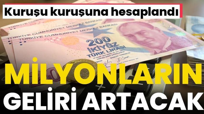 Zam geliyor! Asgari ücretli, işsiz, yaşlı, engelli, milyonlarca kişi alacak, kuruşu kuruşuna hesaplandı