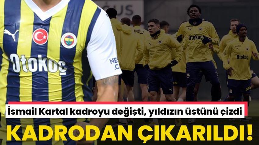 Fenerbahçe'de derbi öncesi deprem! Kadrodan çıkardı, ilk 11 belli oldu