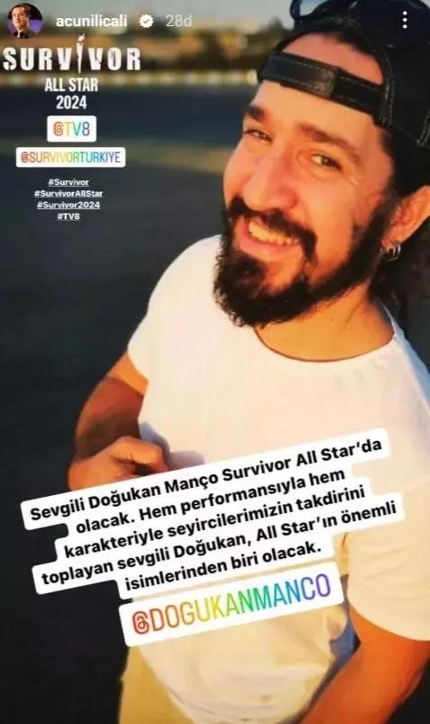 Acun Survivor All Star kadrosunu paylaştı! Sürpriz isim de var