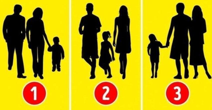 Aile testi: Bu resimdeki ailelerden biri gerçek değil! Cevabı 10 saniye bulun