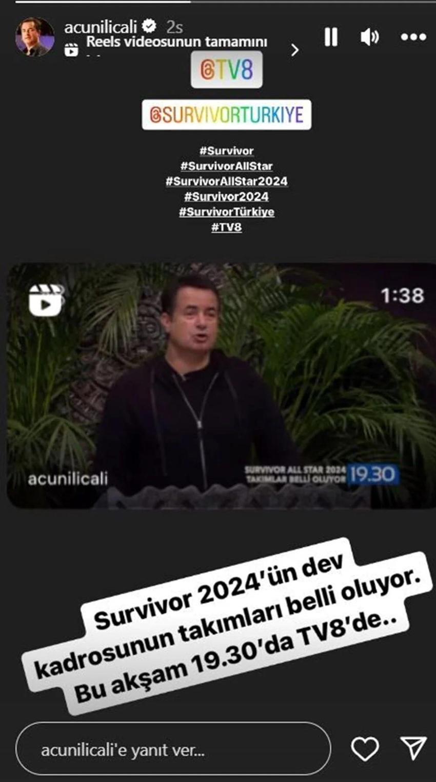 Survivor 2024 hangi takımda kimler var? Acun Ilıcalı 2024 Survivor takımlarını açıkladı: Bomba isimler yanyana...