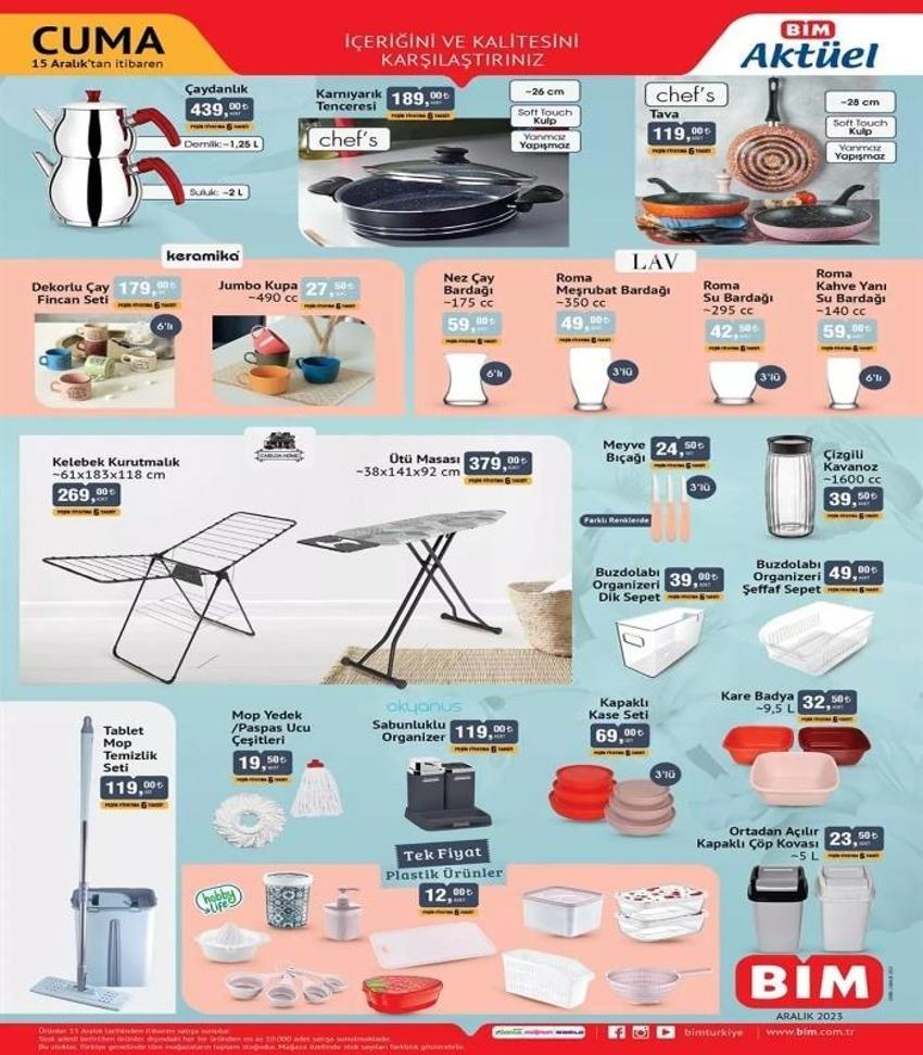 12-15 Aralık 2023 BİM aktüel katalog 🛒 || BİM'de bu hafta sadece bu ürünlerde indirim var!