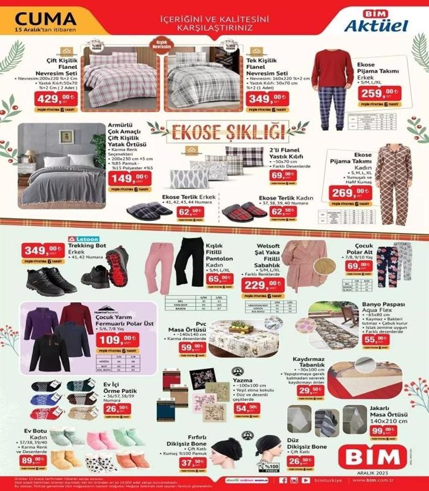 12-15 Aralık 2023 BİM aktüel katalog 🛒 || BİM'de bu hafta sadece bu ürünlerde indirim var!
