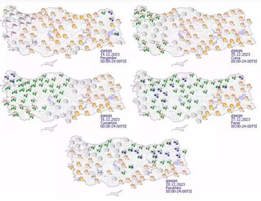 Kar yağışı Trakya'ya kadar geldi! İstanbul'a hafta sonu 48 saat şakır şakır yağmur geliyor: Meteoroloji saatleri verdi!