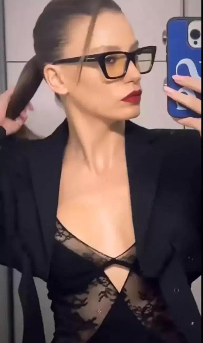 Serenay Sarıkaya'nın tül elbisesi olay oldu! Detaylar nefes kesti