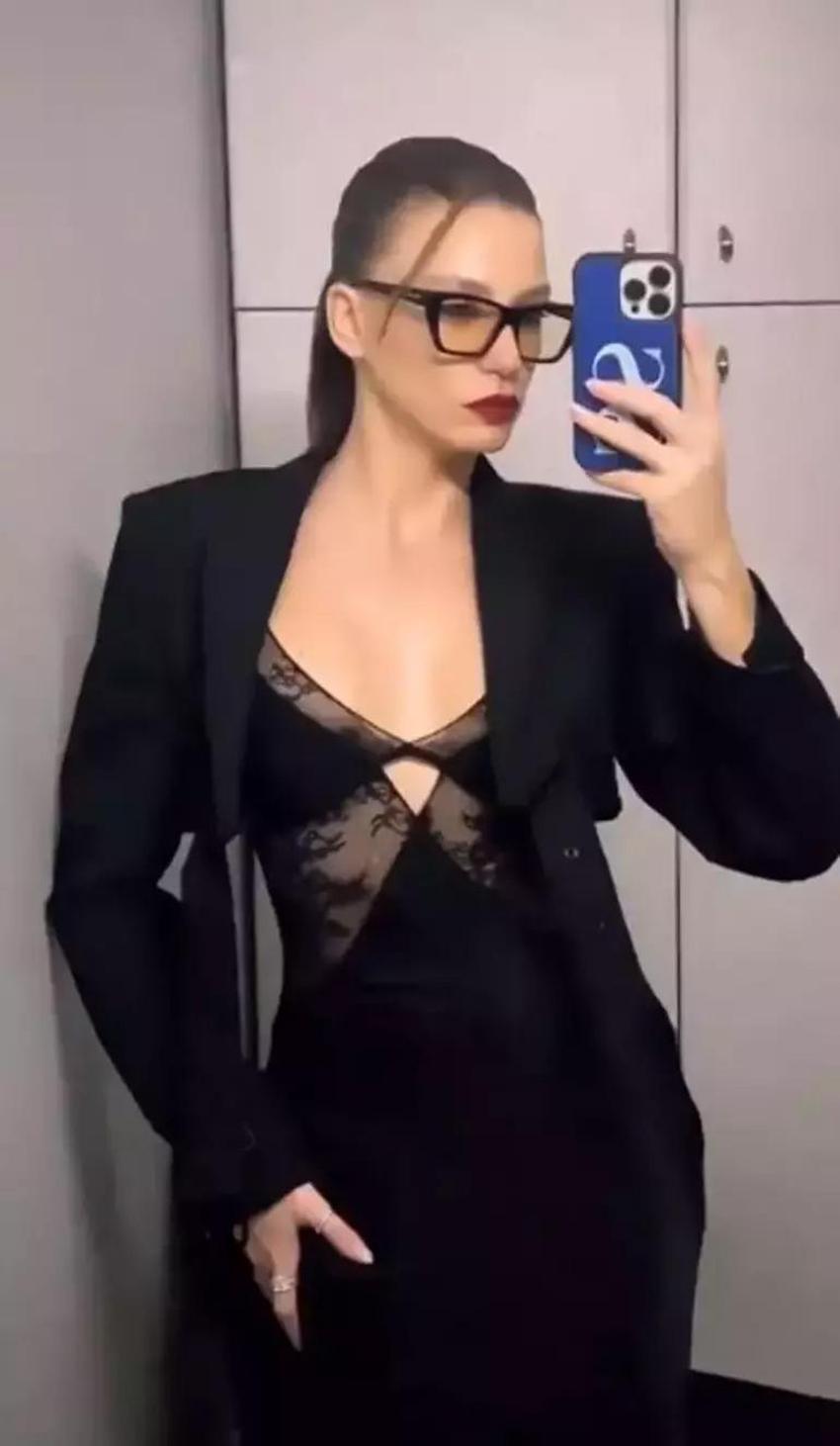 Serenay Sarıkaya'nın tül elbisesi olay oldu! Detaylar nefes kesti
