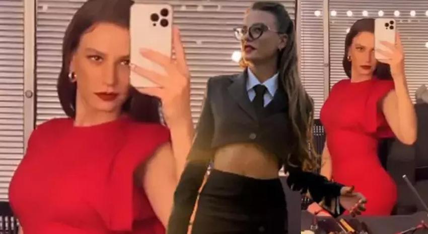 Serenay Sarıkaya'nın tül elbisesi olay oldu! Detaylar nefes kesti