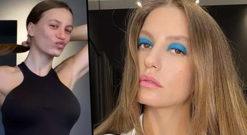 Serenay Sarıkaya'nın tül elbisesi olay oldu! Detaylar nefes kesti