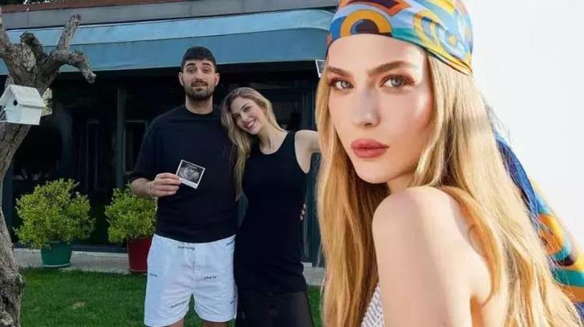 İdo Tatlıses'e 7 aylık hamile eşi Yasemin Şefkatli'den ayak masajı!