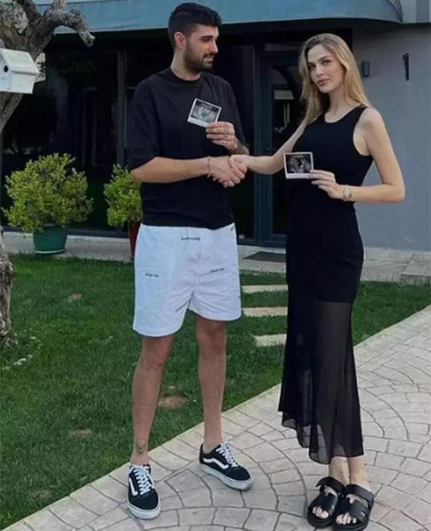 İdo Tatlıses'e 7 aylık hamile eşi Yasemin Şefkatli'den ayak masajı!