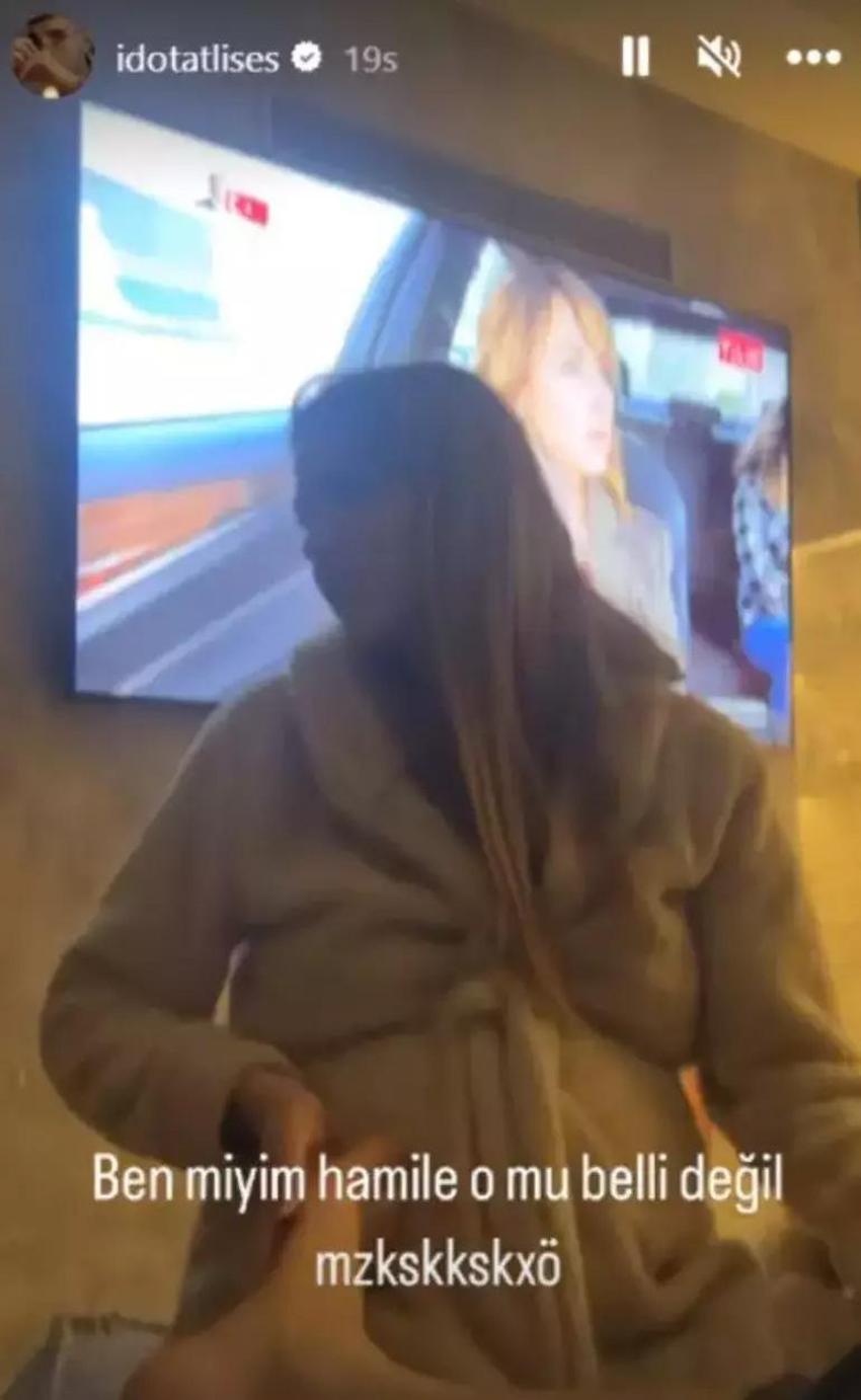 İdo Tatlıses'e 7 aylık hamile eşi Yasemin Şefkatli'den ayak masajı!