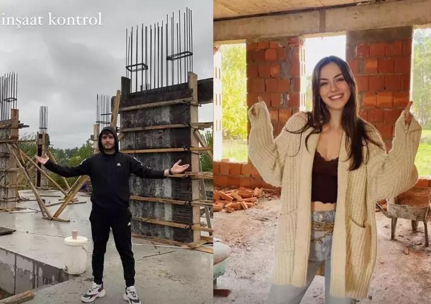 Ünlü çift kendilerine 'saray' yaptı! İstanbul'dan kaçıp  Köyceğiz'de hayallerinin evini inşa etti