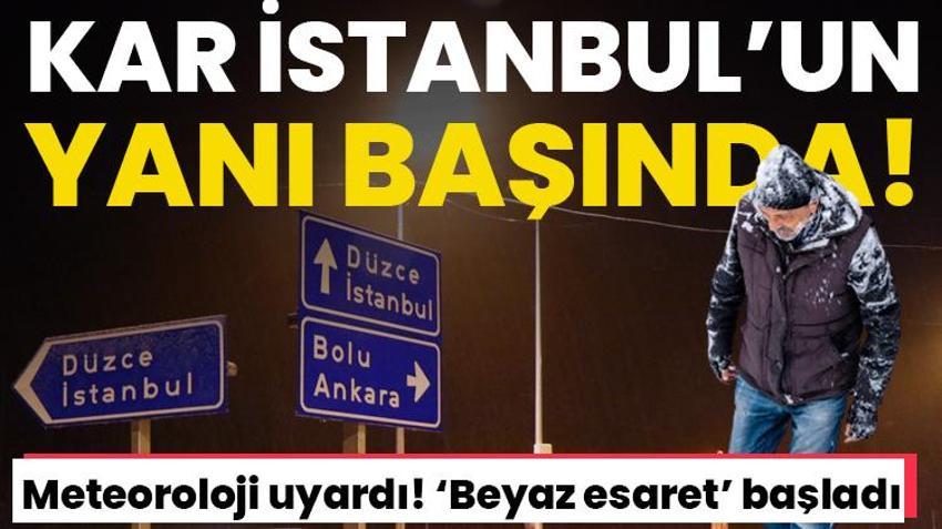 Lapa lapa kar yağışı İstanbul'a ilerliyor! Çok sayıda kent için 'beyaz esaret' başladı
