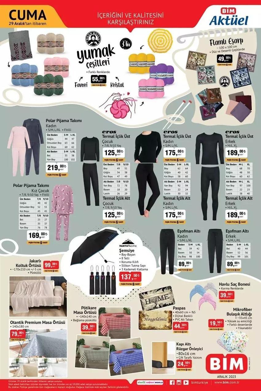 BİM 26-29 Aralık aktüel katalog: Fırın tepsisi, Tost tavası, Krep tava var! Yılın son katalogunda sürpriz kampanya!